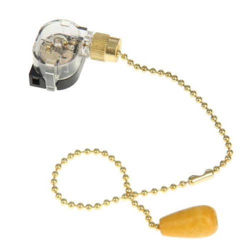 Выключатель Proconnect gold для настен. светильника, деревянный наконечник  картинка 